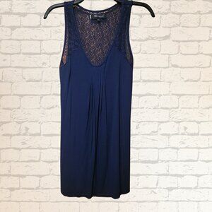 AK Anne Klein Cover-up Size Small Lace Sun Dress Women"s  Blue Navy Dress …